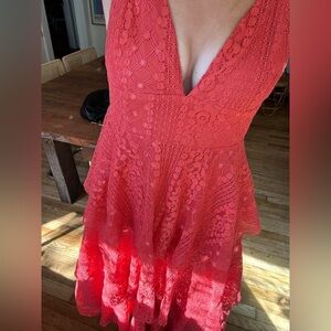 Lulus tiered ruffle dress